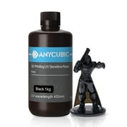 ANYCUBIC 3D Printer Resin, 405nm High Precision ,1kg Black